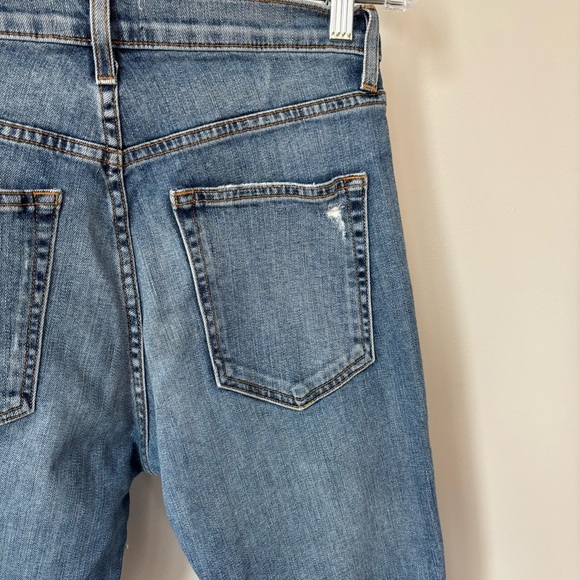 Ramy Brook Straight Leg High Rise Distressed Jeans Size 28 - Picture 3 of 10